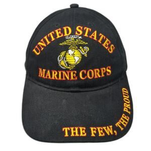 Eagle Emblems Baseball Cap Black One Size US Marine Corps The Few The Proud Hat